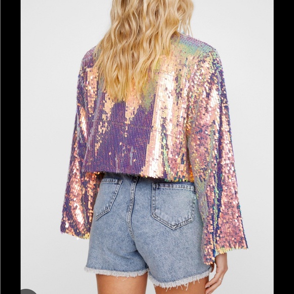 Iridescent Sequin Jacket - Picture 2 of 6